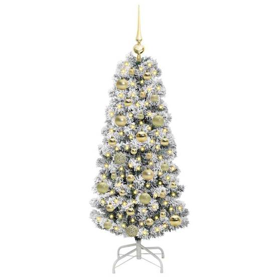 ComfortXL - Sapin de Noël Artificiel 120 cm Lumineux, Kit Décoration Complet avec 61 Boules et Guirlande LED – ComfortXL Outdoor Living - Image 3
