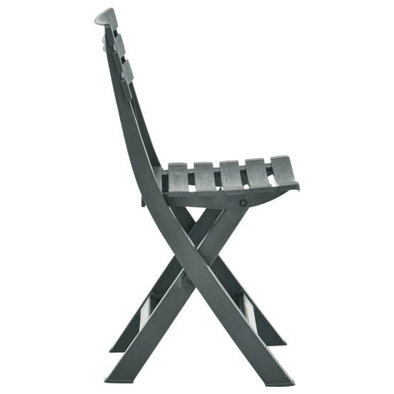 Lot de 2 Chaises de jardin pliables - Chaises d'extérieur - Chaise pliante de jardin Plastique Vert - Image 4