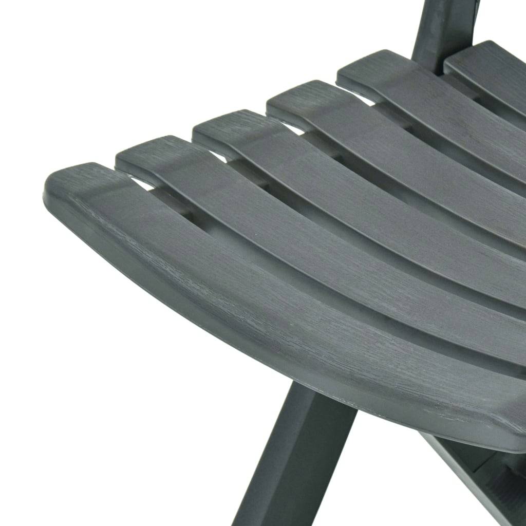 Lot de 2 Chaises de jardin pliables - Chaises d'extérieur - Chaise pliante de jardin Plastique Vert - Image 7