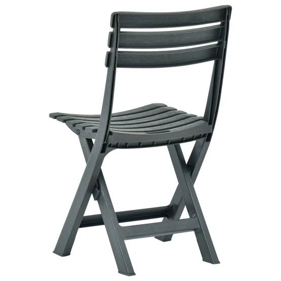 Lot de 2 Chaises de jardin pliables - Chaises d'extérieur - Chaise pliante de jardin Plastique Vert - Image 5
