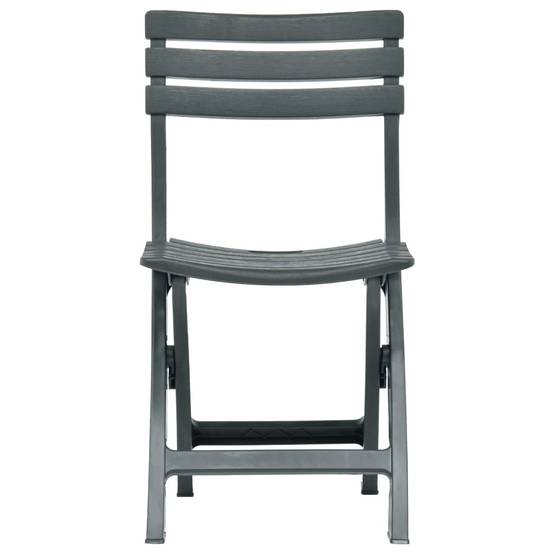 Lot de 2 Chaises de jardin pliables - Chaises d'extérieur - Chaise pliante de jardin Plastique Vert - Image 3