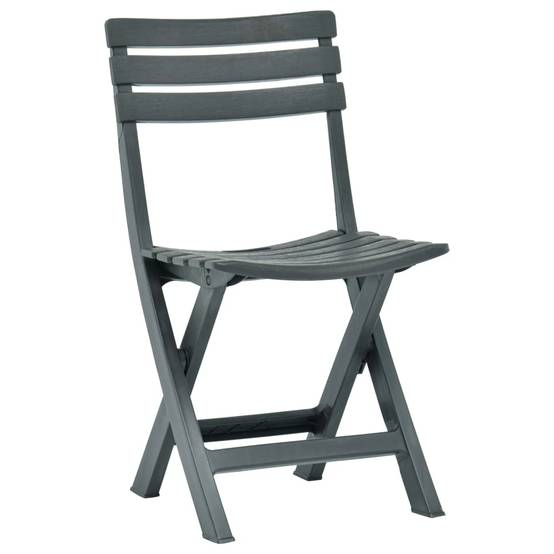 Lot de 2 Chaises de jardin pliables - Chaises d'extérieur - Chaise pliante de jardin Plastique Vert - Image 1