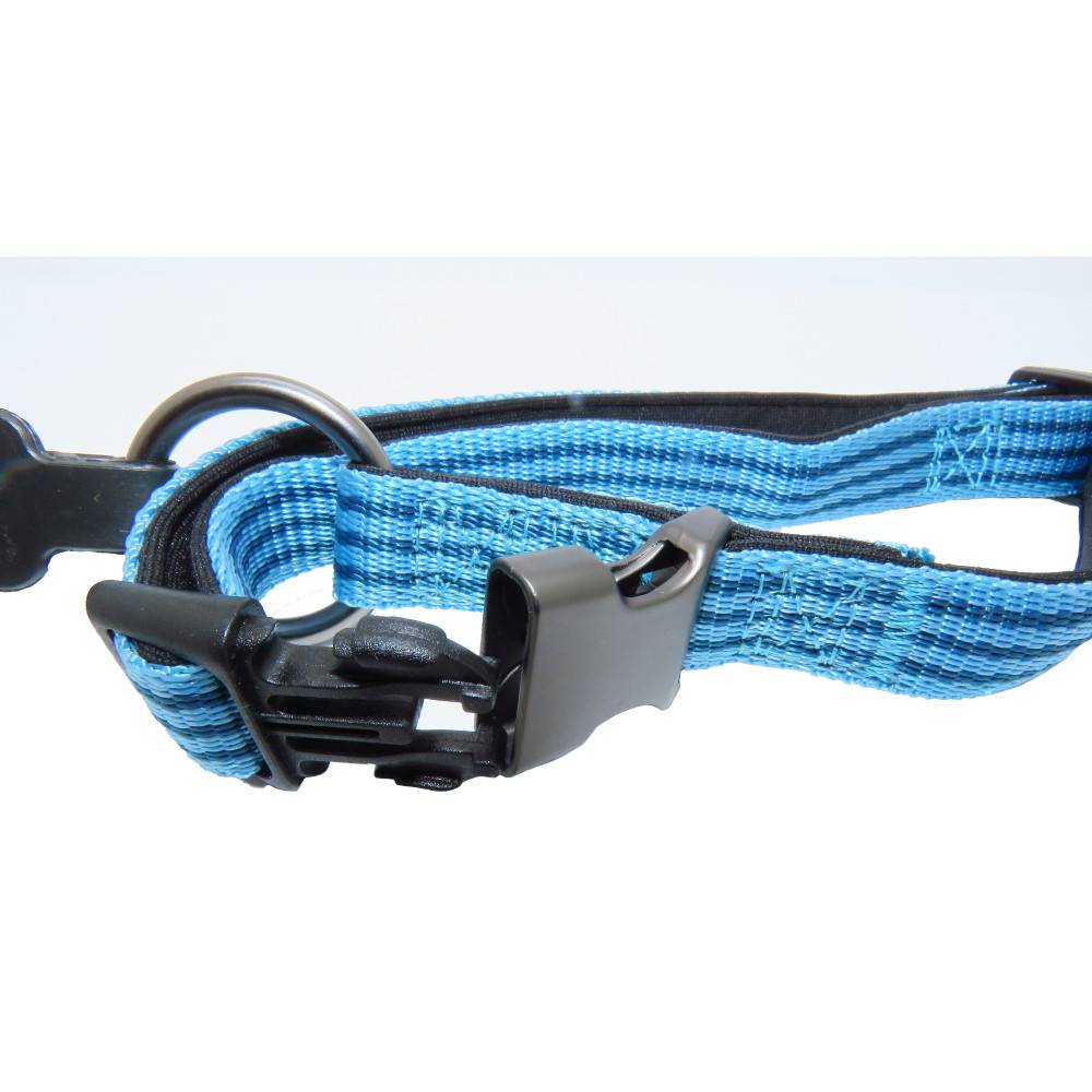 Flamingo - Collier Jannu bleu réglable de 30 à 45 cm 15 mm taille M pour chien - Imagen 3