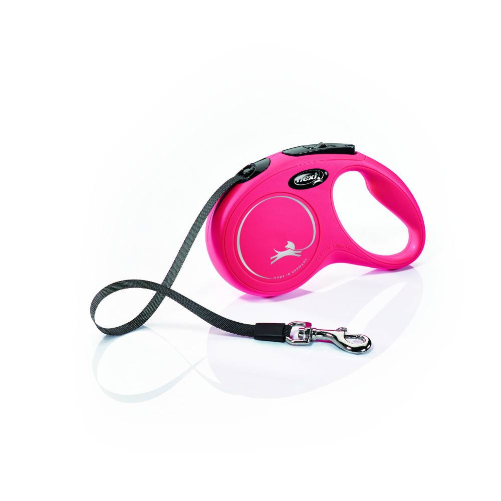 Flexi - Laisse sangle 5 mètres S rouge laisse pour chien Max 15 KG - Imagen 3