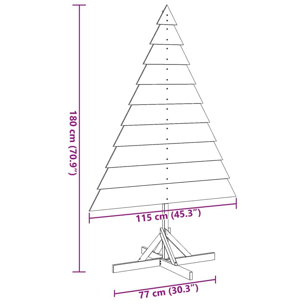 Sapin de noel en bois Zerik Naturel 77 X 77 cm - P95081N - Image 8