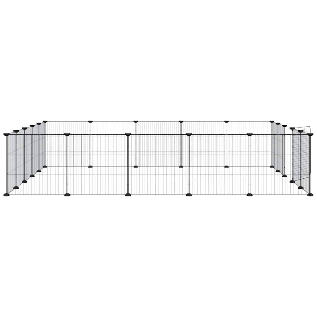 Vidaxl - Cage animaux de compagnie à 20 panneaux et porte Noir 35x35 cm vidaXL 3114025 - Imagen 6