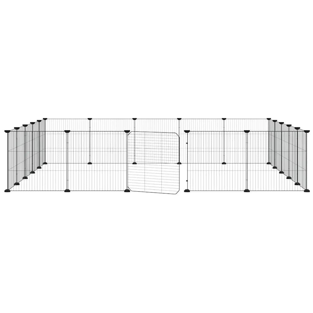Vidaxl - Cage animaux de compagnie à 20 panneaux et porte Noir 35x35 cm vidaXL 3114025 - Imagen 5