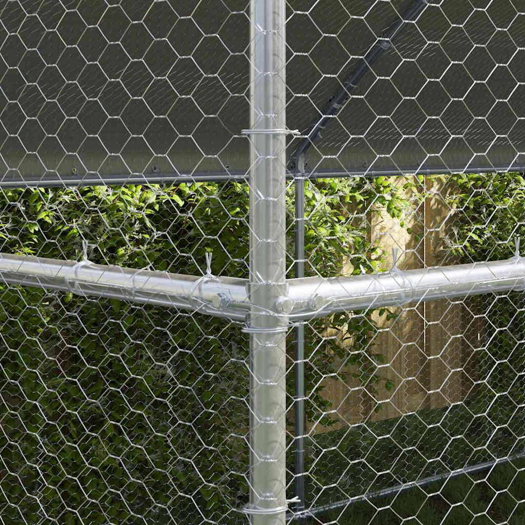 ComfortXL - Volière extérieure 8x2m acier galvanisé parc grillagé pour poules jardin – ComfortXL Outdoor Living - Image 3