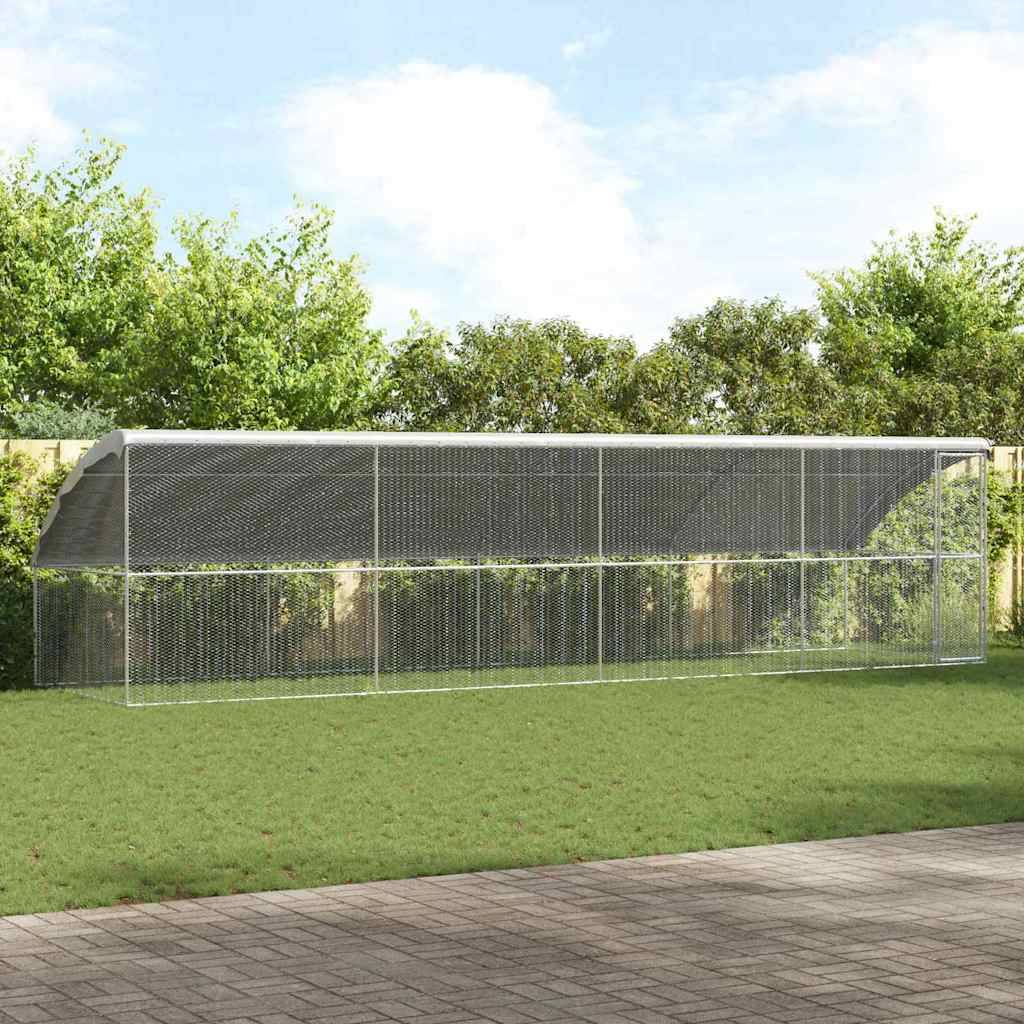 ComfortXL - Volière extérieure 8x2m acier galvanisé parc grillagé pour poules jardin – ComfortXL Outdoor Living - Image 1