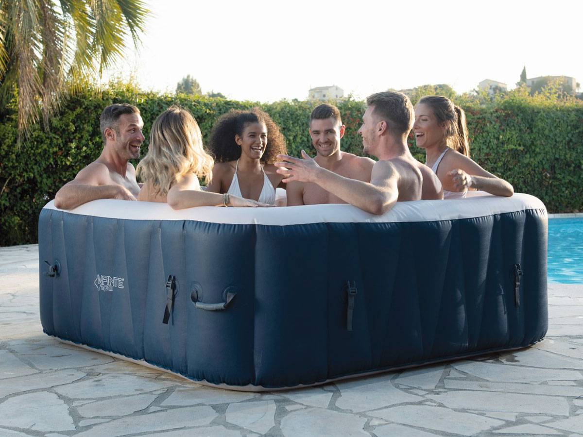 Infinite Spa - Spa gonflable Champion carré Bulles 6 places - Infinite Spa - Imagen 1