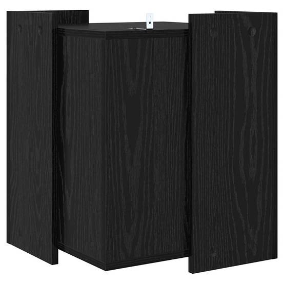 Meuble Litière Carré Bois Design Noir 42cm pour Chat Moderne Chic - ComfortXL Outdoor Living - Image 7
