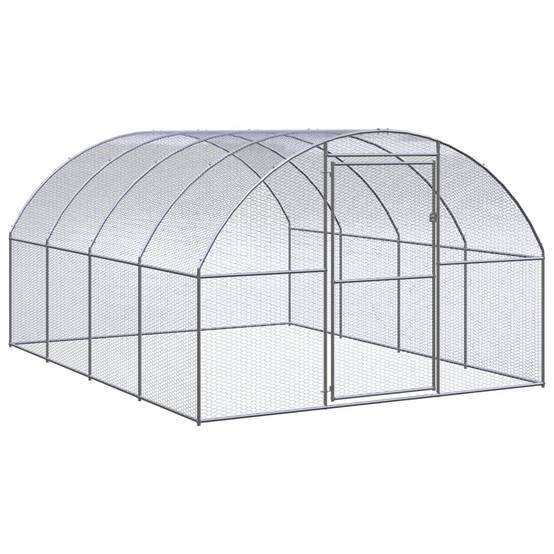Vidaxl - Poulailler d'extérieur 3x4x2 m Acier galvanisé vidaXL 3095464 - Image 1