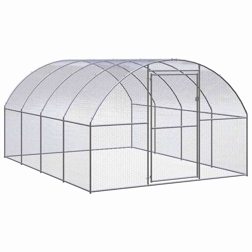 Vidaxl - Poulailler d'extérieur 3x4x2 m Acier galvanisé vidaXL 3095464 - Image 1