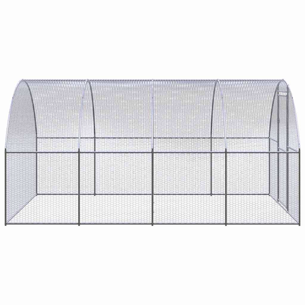 Vidaxl - Poulailler d'extérieur 3x4x2 m Acier galvanisé vidaXL 3095464 - Image 4