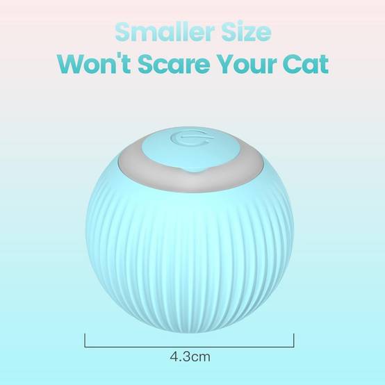 Balle LED interactive pour chat - Rotation 360° automatique - 2 modes - Rechargeable USB-C - Living123 - Image 5