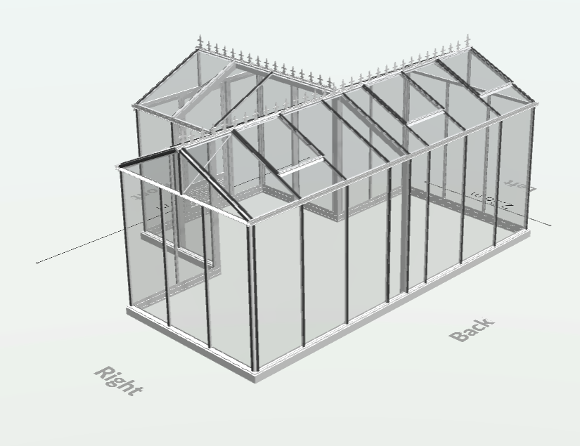 25m² -  Serre en verre trempé - Euro T Classic - Alu - 25m² - ALUMINIUM - L'atelier Des Serres - Imagen 8
