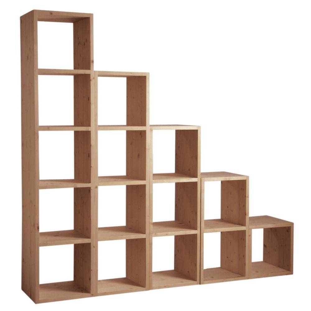Aubry Gaspard - Etagère 1 case en épicéa ciré miel 1 case - Imagen 4