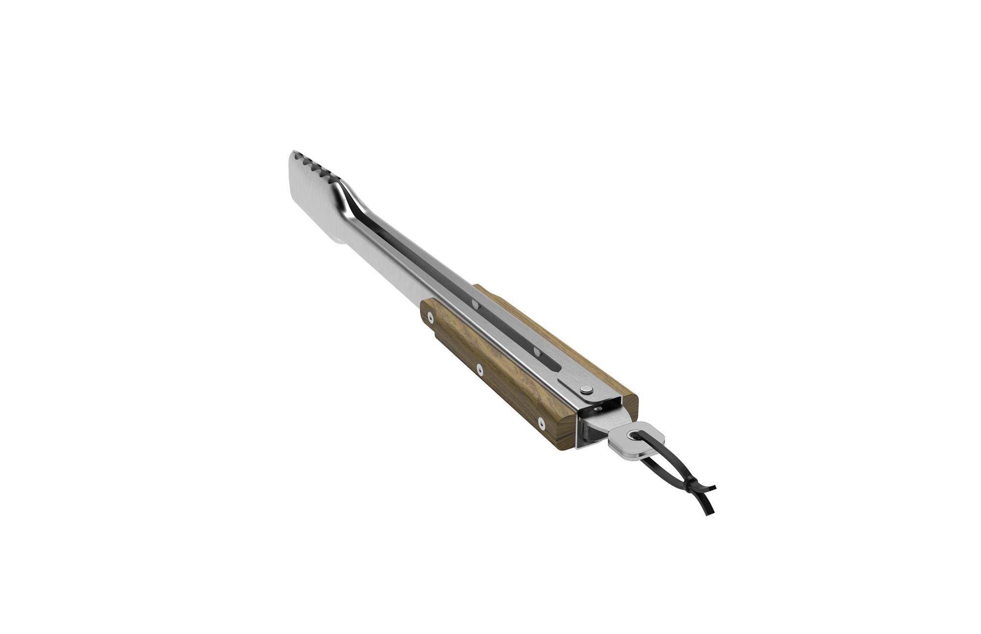 Traeger - Pince Pour Barbecue Traeger Bac530 Inox Et Marron - Imagen 3