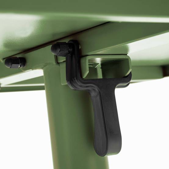 Oviala - Ensemble table de jardin inclinable et 2 chaises bistrot vert cactus Palavas - Oviala - Imagen 4