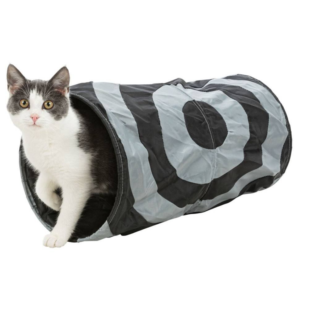 Tunnel de jeu, ø 25 x 50 cm, pour chat, coloris aléatoire. - Image 1