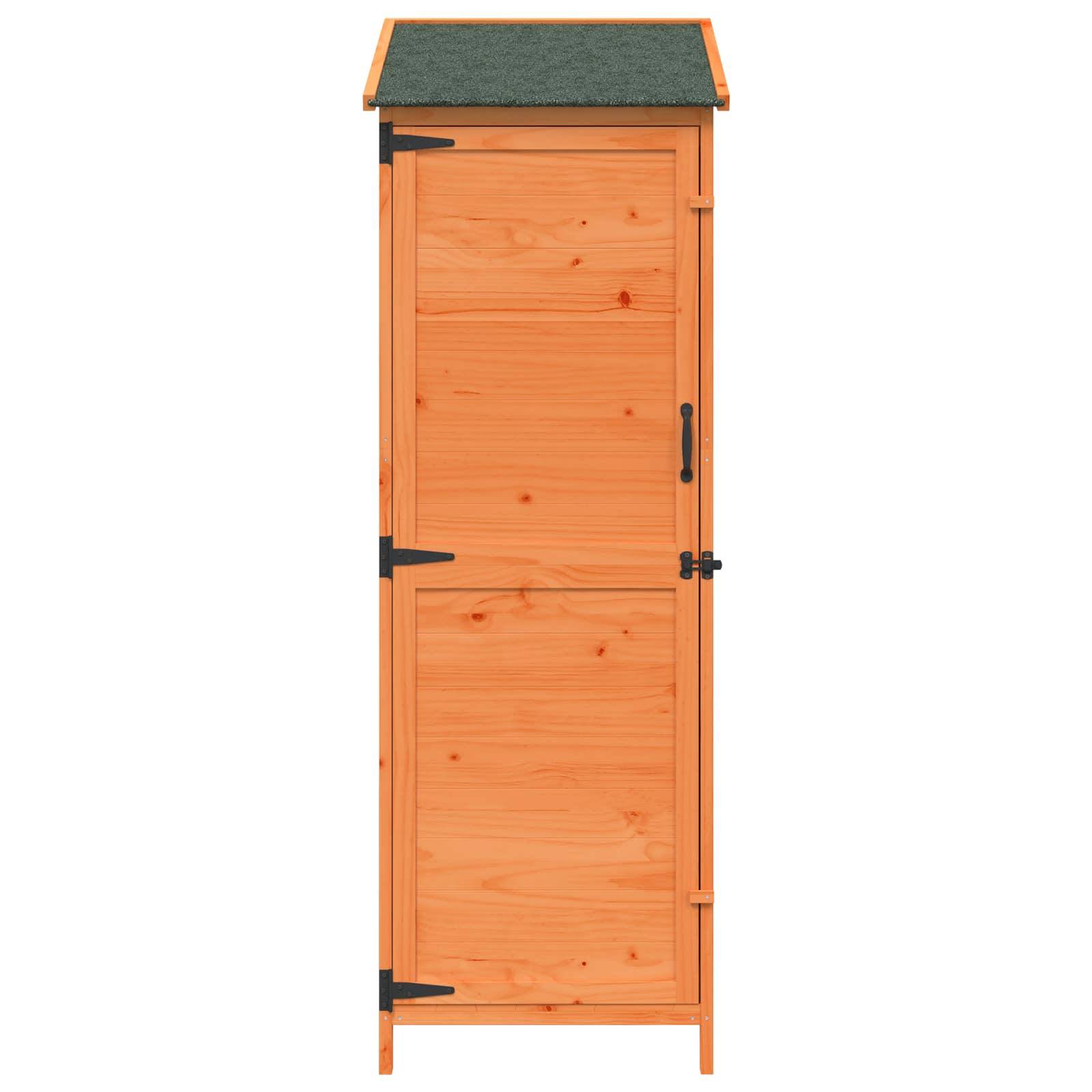 Vidaxl - Abri de jardin Marron 59,5 x 56 x 176,5 cm Bois de Sapin Massif 0.3m² vidaXL 42033447 - Image 6