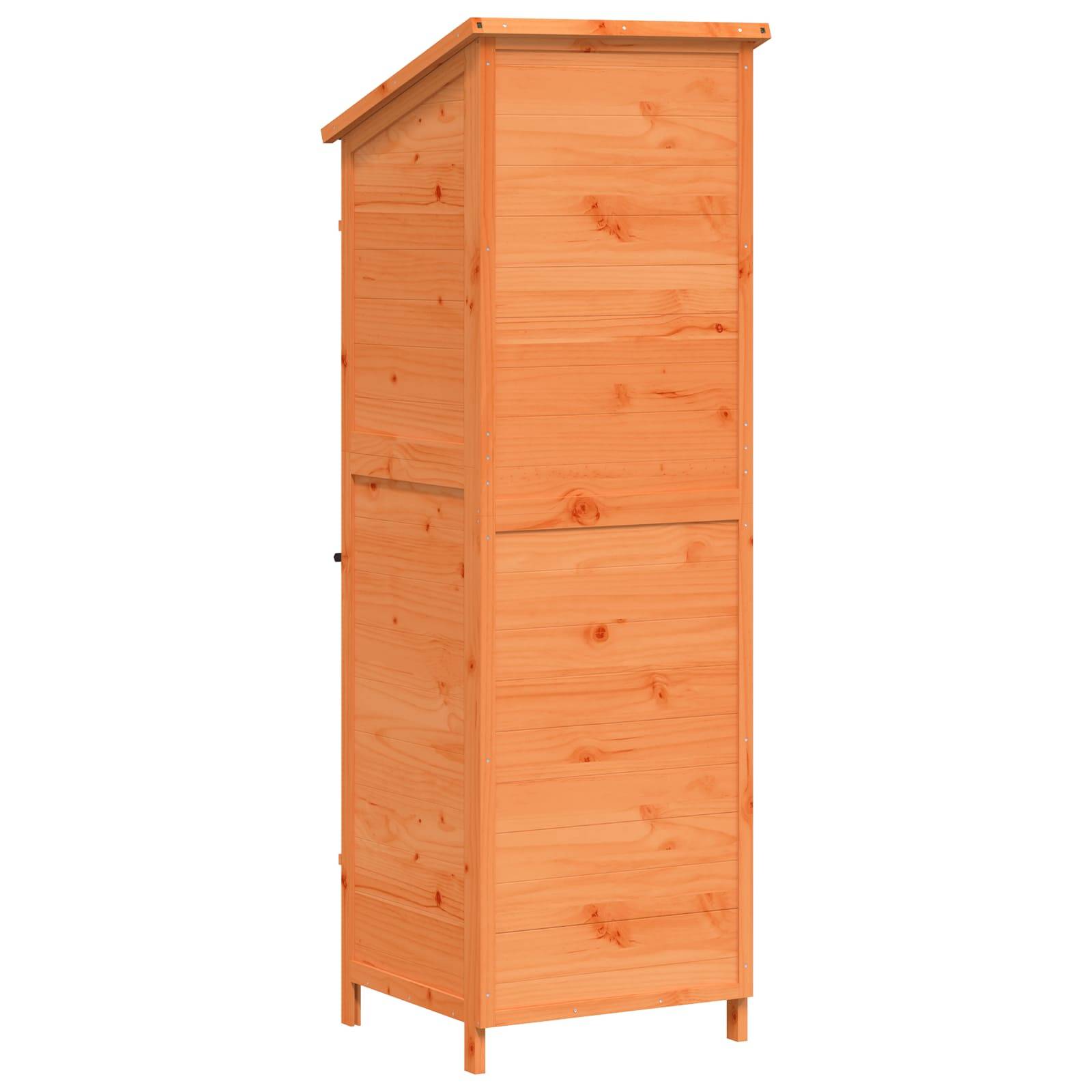 Vidaxl - Abri de jardin Marron 59,5 x 56 x 176,5 cm Bois de Sapin Massif 0.3m² vidaXL 42033447 - Image 8
