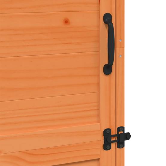 Vidaxl - Abri de jardin Marron 59,5 x 56 x 176,5 cm Bois de Sapin Massif 0.3m² vidaXL 42033447 - Image 10