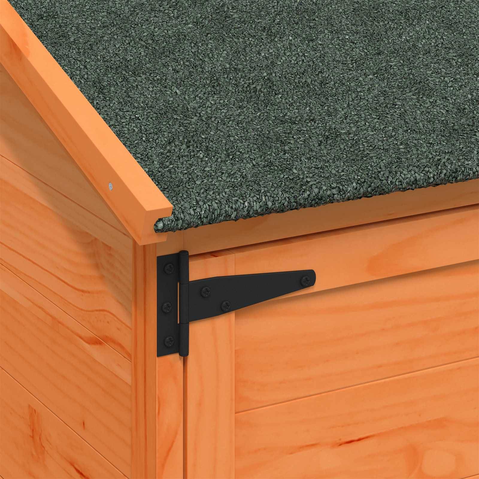 Vidaxl - Abri de jardin Marron 59,5 x 56 x 176,5 cm Bois de Sapin Massif 0.3m² vidaXL 42033447 - Image 9