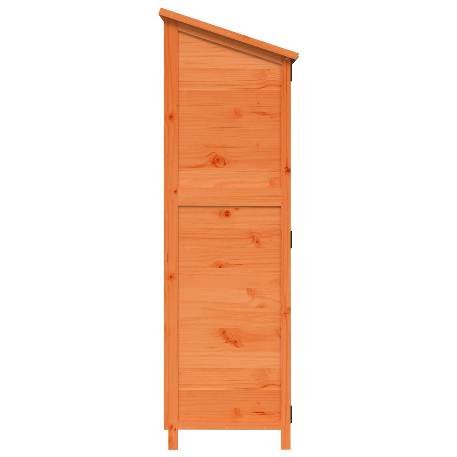 Vidaxl - Abri de jardin Marron 59,5 x 56 x 176,5 cm Bois de Sapin Massif 0.3m² vidaXL 42033447 - Image 7
