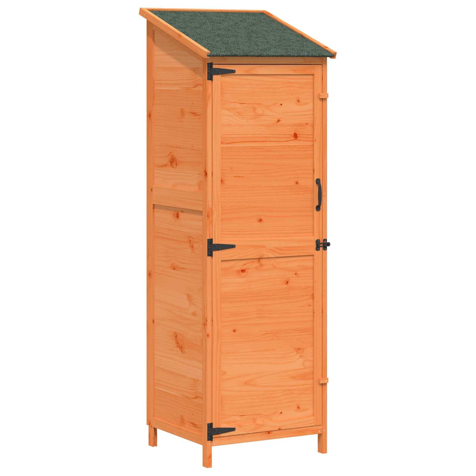 Vidaxl - Abri de jardin Marron 59,5 x 56 x 176,5 cm Bois de Sapin Massif 0.3m² vidaXL 42033447 - Image 2