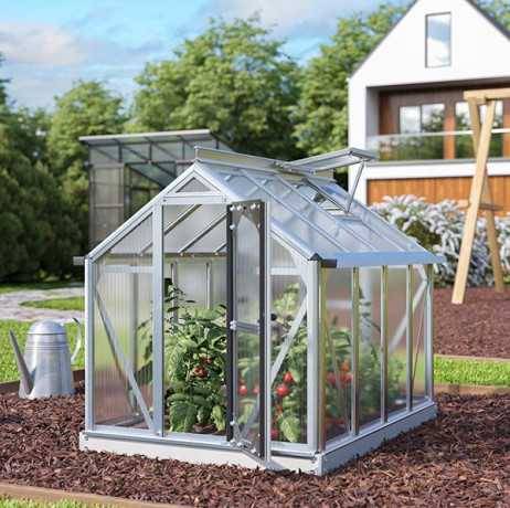 Vitavia - Mini serre compacte en polycarbonate Merlin - 0,83 m², Couleur Vert - Image 1