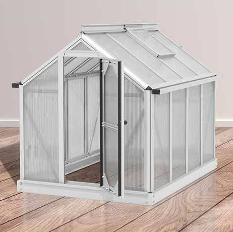 Vitavia - Mini serre compacte en polycarbonate Merlin - 0,83 m², Couleur Vert - Image 3