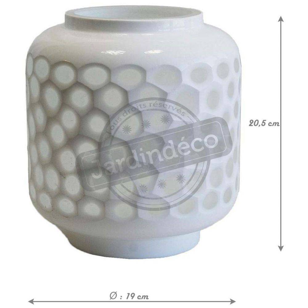 Aubry Gaspard - Photophore en verre blanc mat – Ambiance cosy et lumineuse - Imagen 2