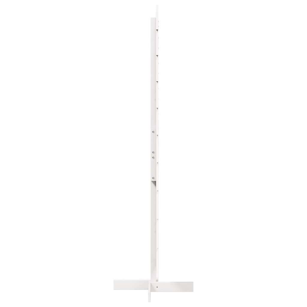 Sapin de Noël en Bois Pin Massif Décoration Intérieure 180 cm Blanc – ComfortXL Outdoor Living - Image 4