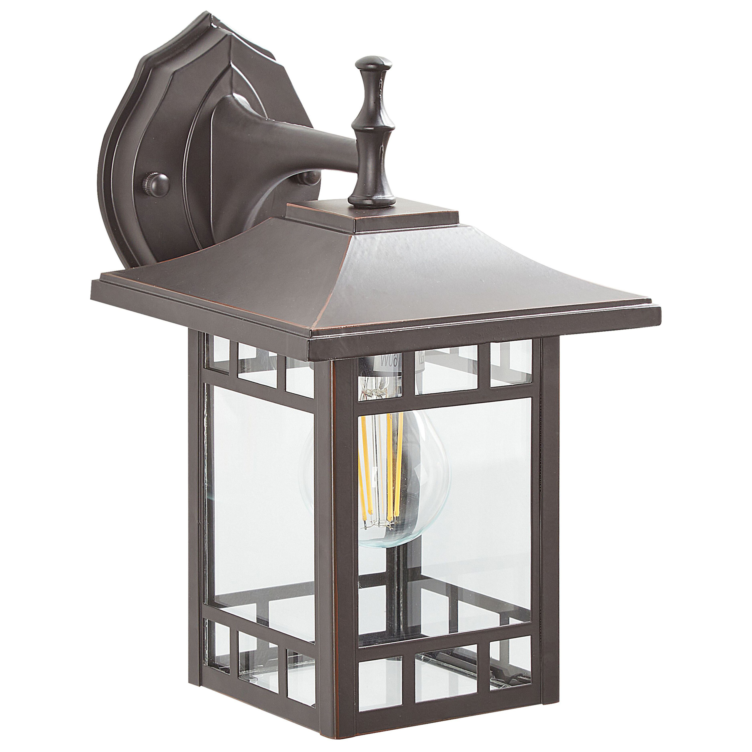 Beliani - Lampe murale pour l'extérieur Métal Noir HERIOT - Beliani - Imagen 2