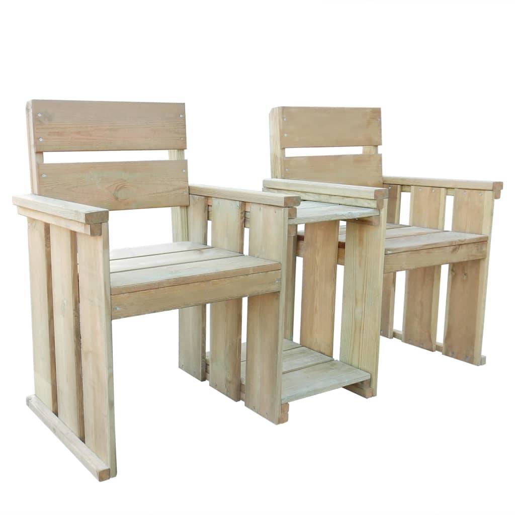 Maison Chic - Banc de jardin - Banc d'extérieur - Banquette à 2 places 150 cm Pinède imprégnée - Imagen 2