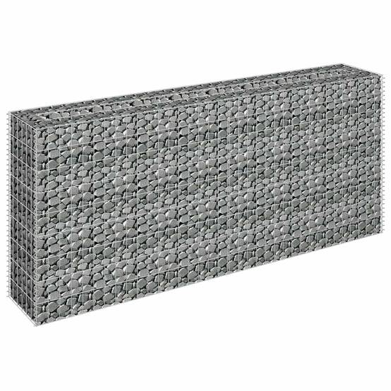 ComfortXL - Brise-Vue Gabion Haut et Fin Acier Galvanisé 180x30x90 cm – ComfortXL Outdoor Living - Image 3