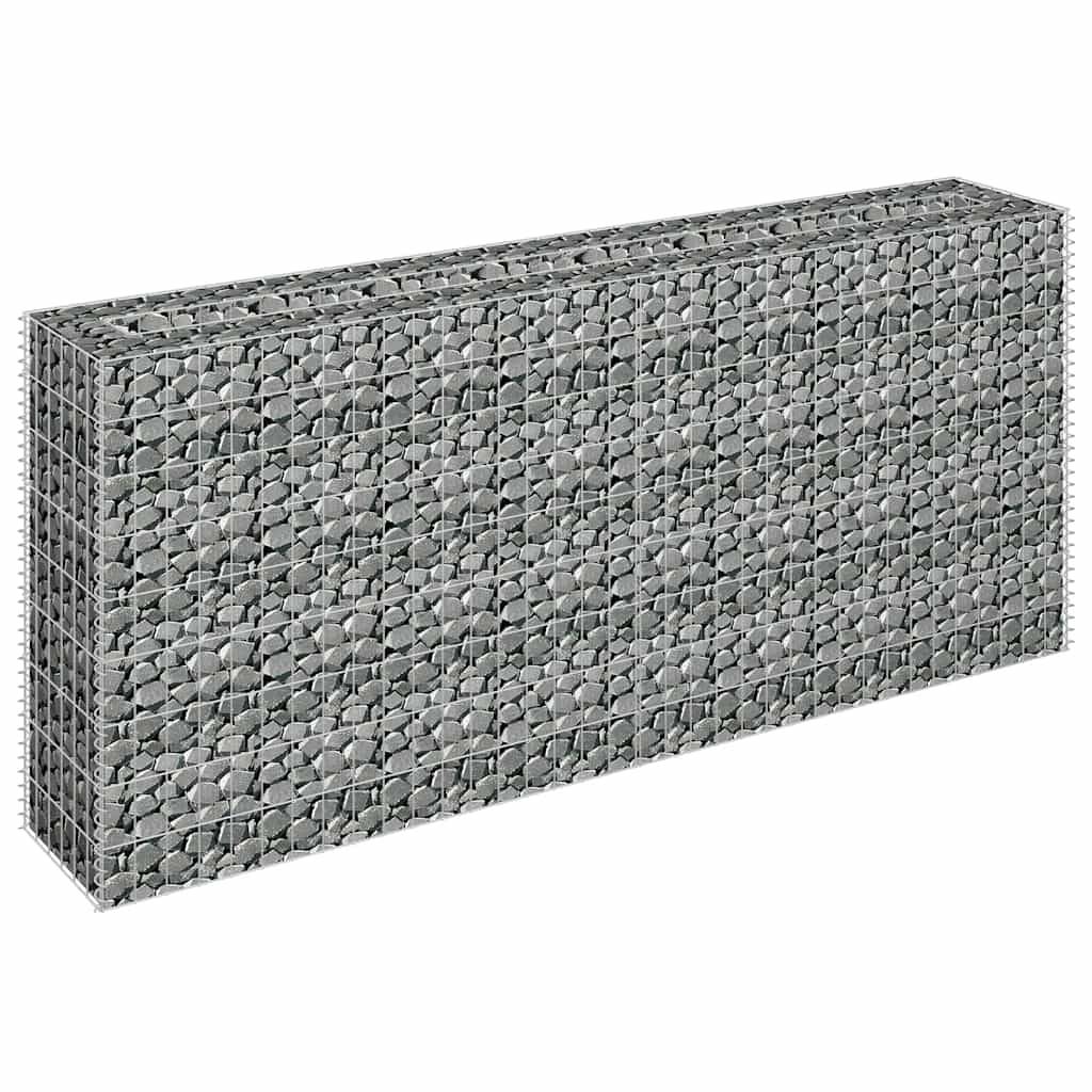 ComfortXL - Brise-Vue Gabion Haut et Fin Acier Galvanisé 180x30x90 cm – ComfortXL Outdoor Living - Image 3