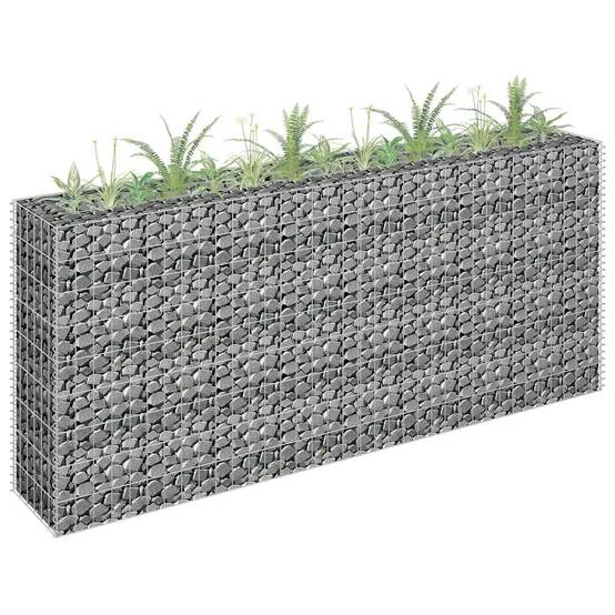 ComfortXL - Brise-Vue Gabion Haut et Fin Acier Galvanisé 180x30x90 cm – ComfortXL Outdoor Living - Image 1