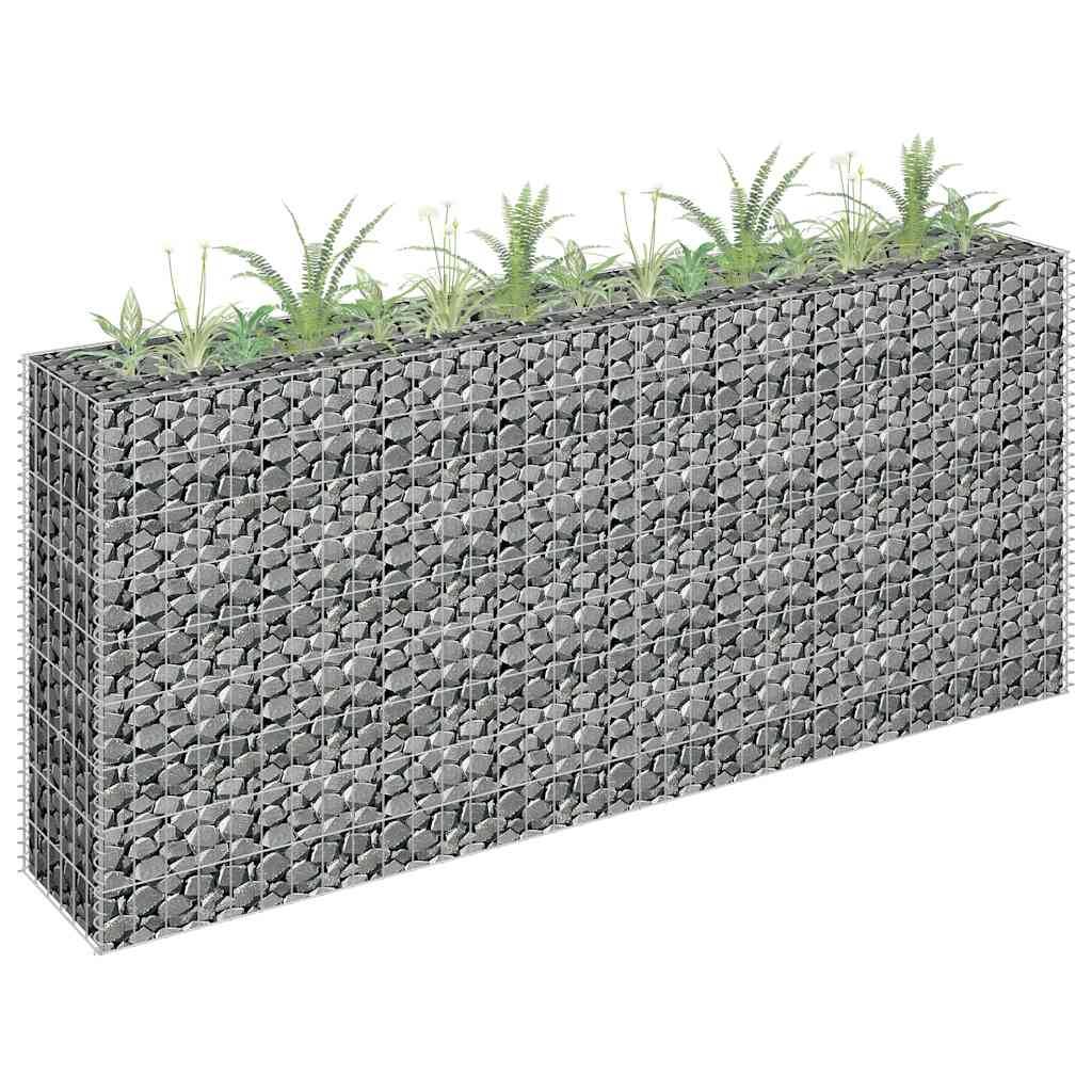 ComfortXL - Brise-Vue Gabion Haut et Fin Acier Galvanisé 180x30x90 cm – ComfortXL Outdoor Living - Image 1