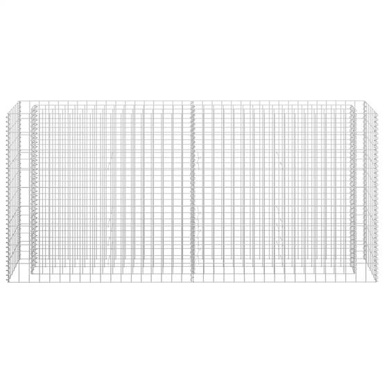 ComfortXL - Brise-Vue Gabion Haut et Fin Acier Galvanisé 180x30x90 cm – ComfortXL Outdoor Living - Image 4