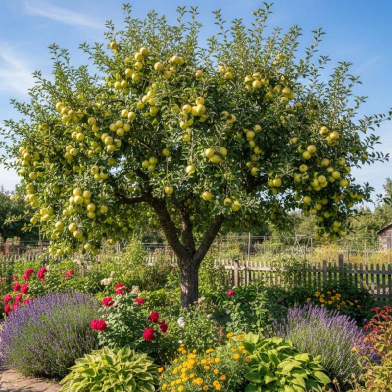 Pommier Golden Delicious - Bon rendement - Pot de 15L - Palmette verrier - 150/175 cm - De 3,00 m à 5,00 m - Imagen 3