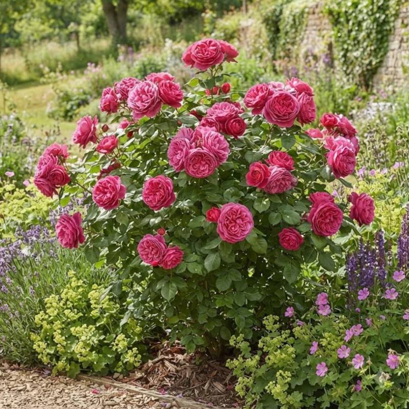 Rosier à grandes fleurs Line Renaud® 'Meiclusif' à fleurs Rose - feuillage Caduc - Pot de 10 L - 1/2 tige-  hauteur à maturité De 0,50 m à 1,00 m - Image 2