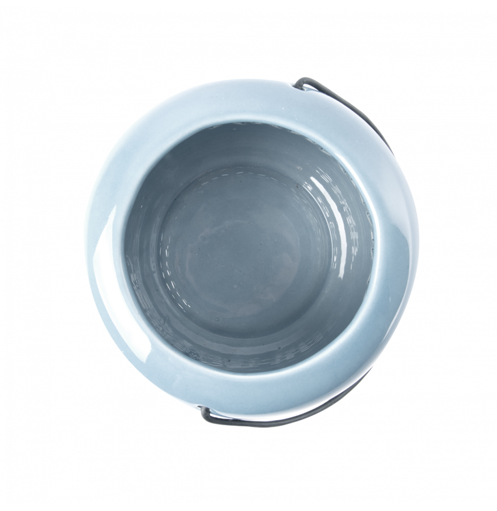 Esschert Design - Lanterne bleu lot de 3 - Décoration céramique 13,5 cm - Imagen 6
