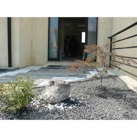 Jardinex - Pas japonais palis schiste ardoisier 100 x 50 cm - Noir (Lot de 10) - Jardinex - Imagen 1