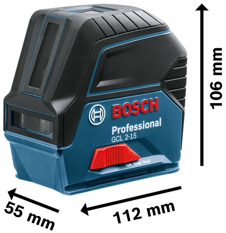 Bosch - Laser point et ligne 3x1,5V GCL 2-15 (sans batterie ni chargeur) en boîte carton - BOSCH - 0601066E00 - Image 3