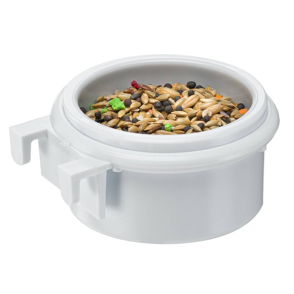 Ferplast - Bol pour Oiseaux Domestiques CREMA 1, Mangeoire Canaries, Oiseaux Exotiques, Plastique, Couleurs Mixtes - Imagen 1