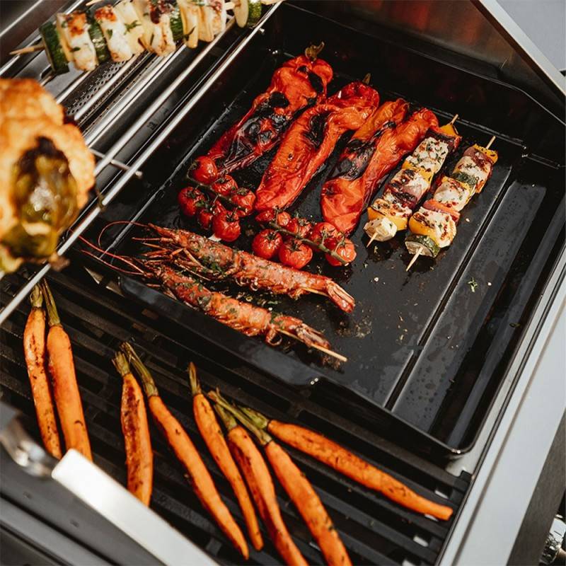 Barbecue Monroe Pro 3 SIK Turbo - ENDERS - 3 brûleurs dont 1 Turbo Zone - 1 brûleur arrière infrarouge + plaque plancha offerte - Imagen 4