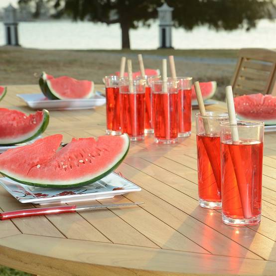 Salon de jardin teck massif Catane, 8 places - TECK'Attitude - Image 3