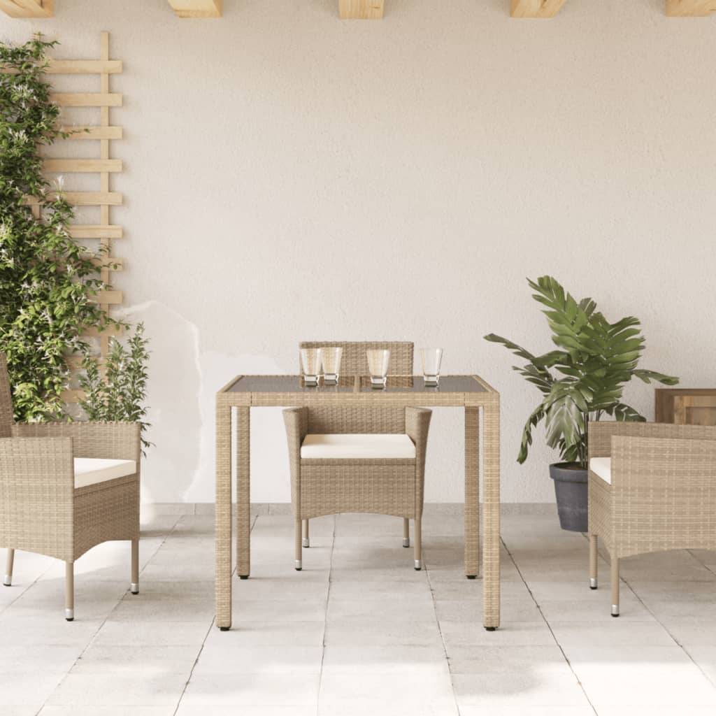 Table bois composite Prolenta Naturel 90 X 90 X 75 cm - P87211N - Image 3